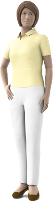 Zygote Solid Human Female Model in driving position